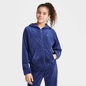 NWT Juicy Couture Girls' Plush Velour Hoodie & Sweatpants, Size 2X